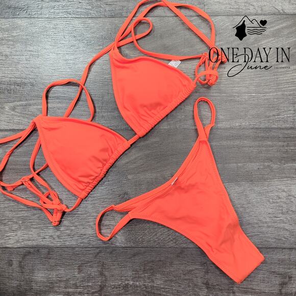 Aleumdr Adjustable Triangle Bikini Swimsuit Size S - Picture 1 of 4